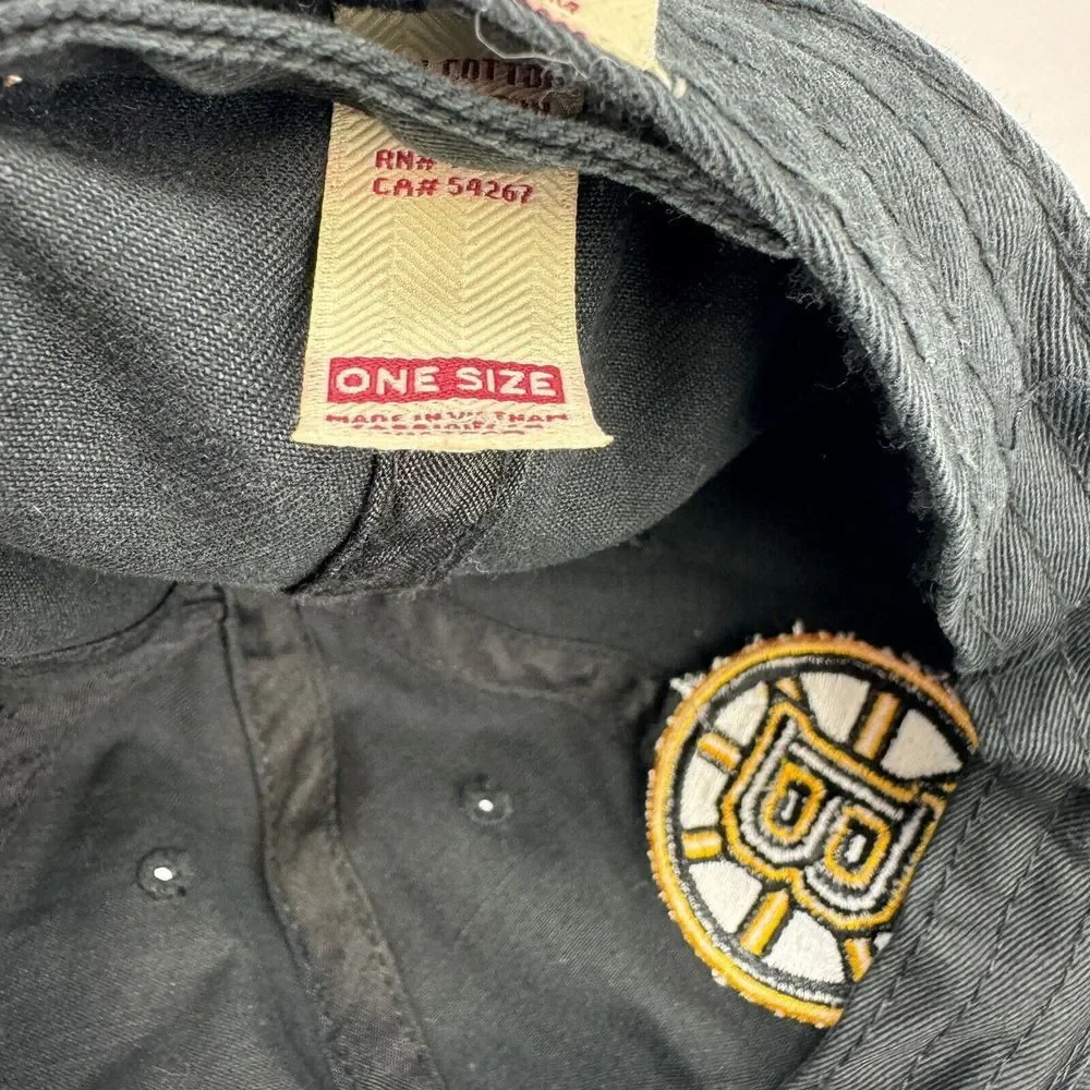 Boston‎ Bruins '47 Brand Baseball Hat Black Adjustable One Size Fit Most